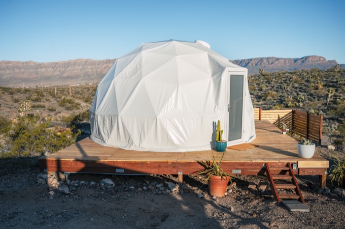 Clear skies over property